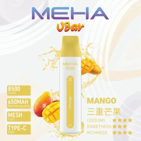 MEHA VBar魅嗨8500口小白條拋棄式電子煙｜大容量持久體驗