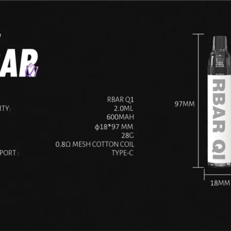 FITPOD RBAR Q1 拋棄式注油主機｜耐用便捷｜支持多次注油