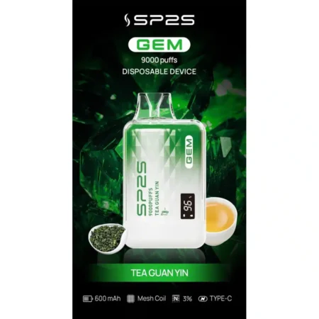 SP2S GEM9000口拋棄式電子煙｜高清顯示屏｜持久煙感｜精緻設計
