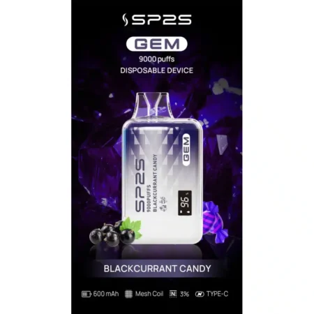 SP2S GEM9000口拋棄式電子煙｜高清顯示屏｜持久煙感｜精緻設計