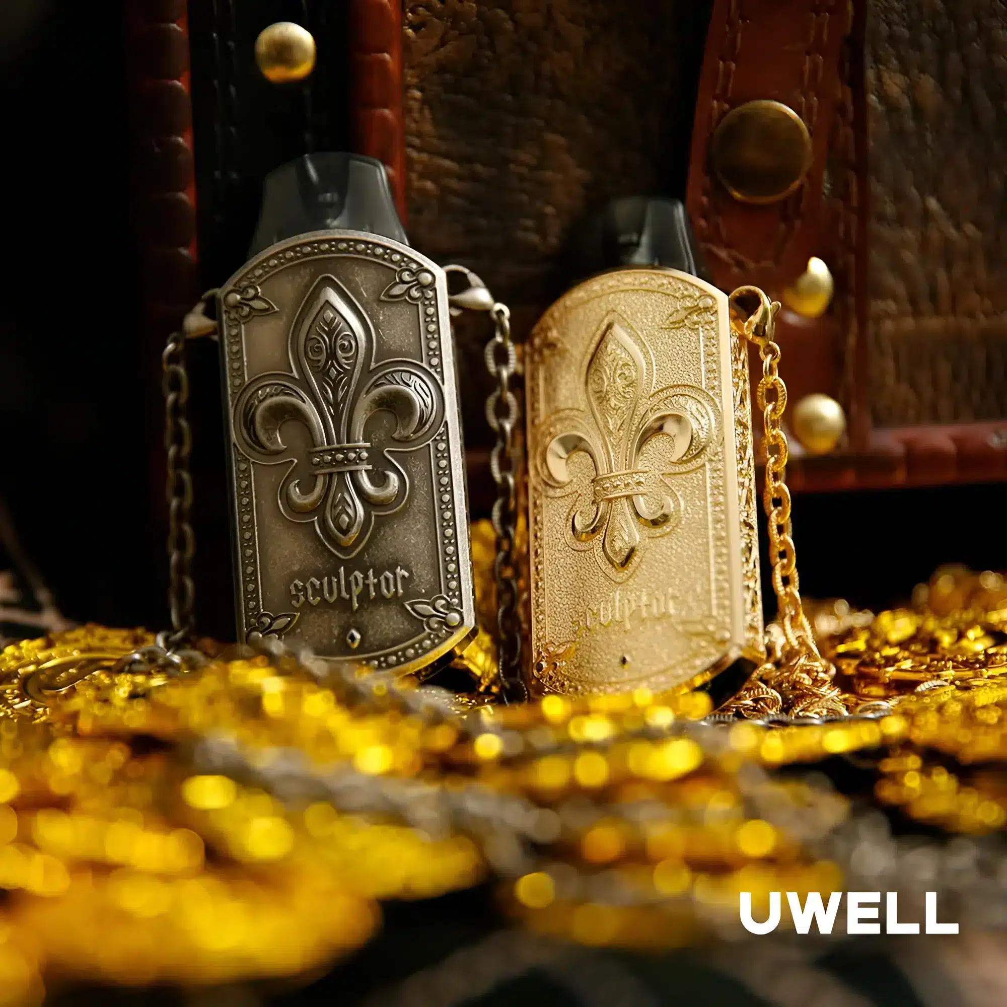 UWELL SCULPTOR 雕塑家 11W 小煙主機|精緻電鍍金屬雕刻工藝 UWELL SCULPTOR 雕塑家 11W 小煙主機|精緻電鍍金屬雕刻工藝