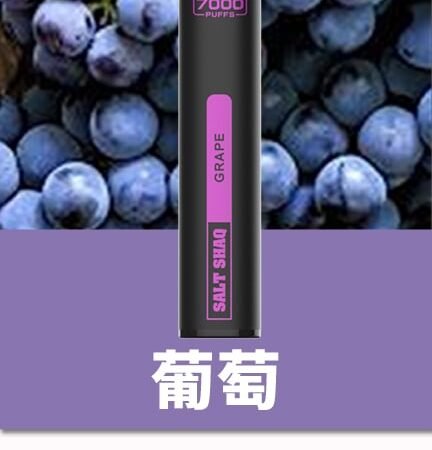 SALT SHAQ 鯊克7000口拋棄式煙桿｜持久續航・經典口感 小黑條